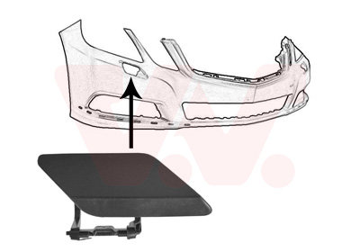Koplampsproeierkapje rechts Mercedes E-klasse W212 OBSIDIANS