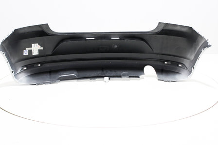 Rear Bumper +Exhaust hole Volkswagen Polo 6C REFLEXSILVER (LA7W)