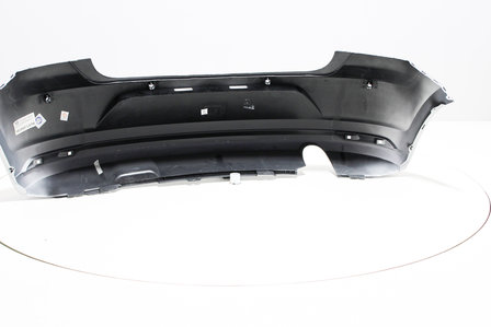 Rear Bumper +PDC +Exhaust hole Volkswagen Polo 6C REFLEXSILVER (LA7W)