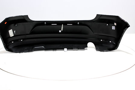 Rear Bumper +PDC +Exhaust hole Volkswagen Polo 6C BRILJANTSCHWARZ (L041)