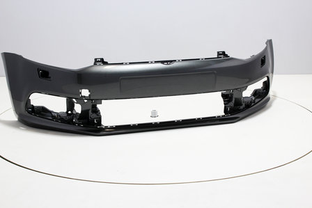 Front Bumper with headlamp washers Volkswagen Polo 6C PEPPERGREY (LD7R)