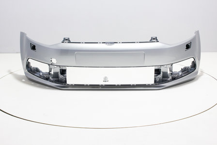 Front Bumper with headlamp washers Volkswagen Polo 6C REFLEXSILVER (LA7W)