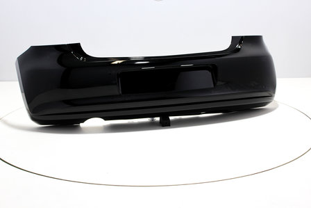 Rear Bumper +Exhaust hole Volkswagen Polo 6R BRILJANTSCHWARZ (L041)