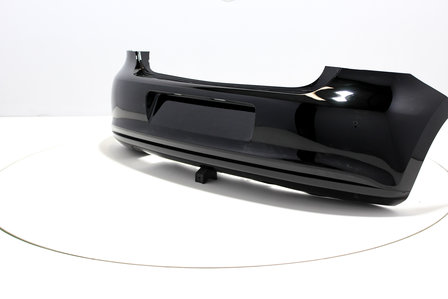 Rear Bumper +Exhaust hole Volkswagen Polo 6R BRILJANTSCHWARZ (L041)