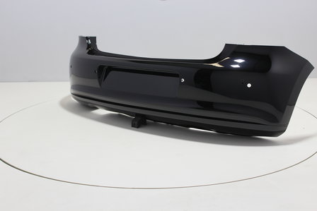 Rear Bumper +PDC +Exhaust hole Volkswagen Polo 6R BRILJANTSCHWARZ (L041)