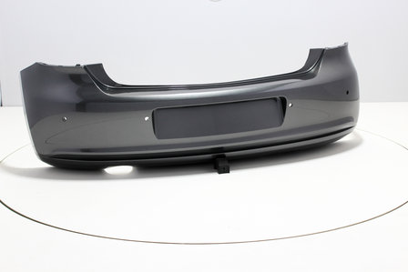 Rear Bumper +PDC +Exhaust hole Volkswagen Polo 6R PEPPERGREY (LD7R)