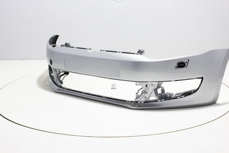 Front Bumper with headlamp washers Volkswagen Polo 6R REFLEXSILVER (LA7W)