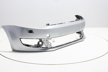 Front Bumper with headlamp washers Volkswagen Polo 6R REFLEXSILVER (LA7W)