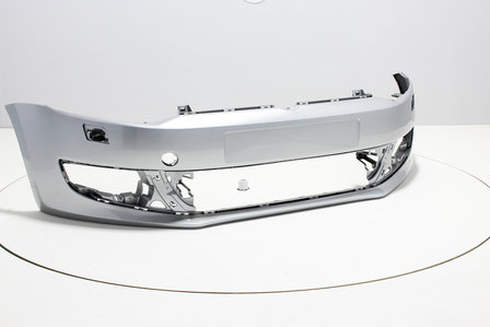 Front Bumper with headlamp washers Volkswagen Polo 6R REFLEXSILVER (LA7W)