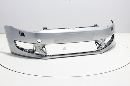 Front Bumper with headlamp washers Volkswagen Polo 6R REFLEXSILVER (LA7W)