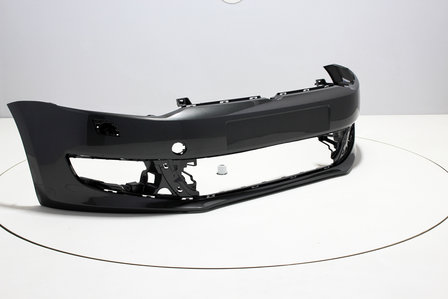 Front Bumper with headlamp washers Volkswagen Polo 6R PEPPERGREY (LD7R)