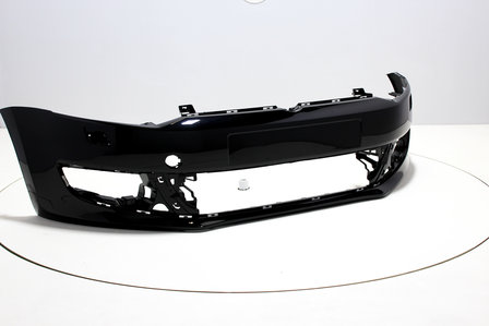 Front Bumper with headlamp washers Volkswagen Polo 6R BRILJANTSCHWARZ (L041)