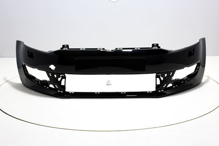 Front Bumper with headlamp washers Volkswagen Polo 6R BRILJANTSCHWARZ (L041)