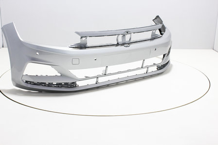 Front Bumper +PDC Volkswagen Polo 2G REFLEXSILVER (LA7W)