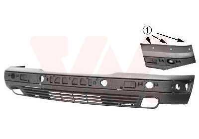 Voorbumper Elegance/Avantgarde Mercedes E-klasse W210 BRILJA