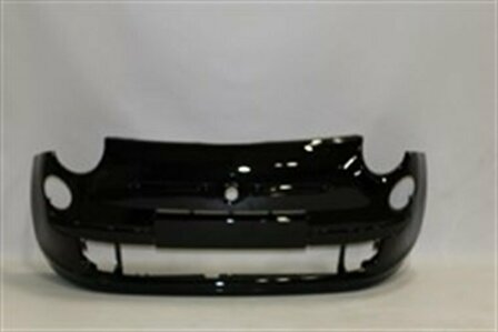 Paraurti anteriore +fori per finiture Fiat 500 NERO CARBONIO (876/B)