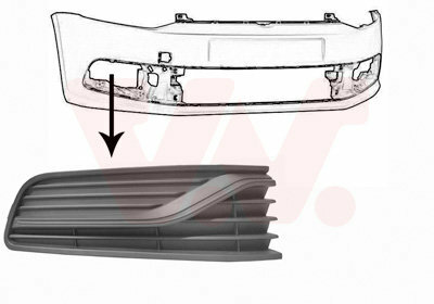 Voorbumpergrille rechts VOLKSWAGEN Polo 6C