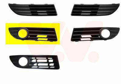 Mistlampgrille voorbumper rechts VOLKSWAGEN Polo 9N3