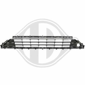 Voorbumpergrille midden +chroom Volkswagen Golf 7 facelift