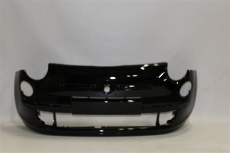 Front bumper +holes for trim Fiat 500 NERO PROVOCATORE (891/B)