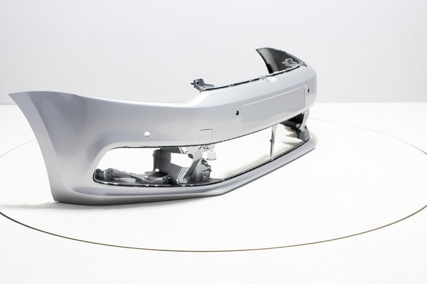 Front Bumper +PDC Volkswagen Polo 6C REFLEXSILVER (LA7W)