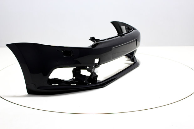 Front Bumper with headlamp washers Volkswagen Polo 6C BRILJANTSCHWARZ (L041)