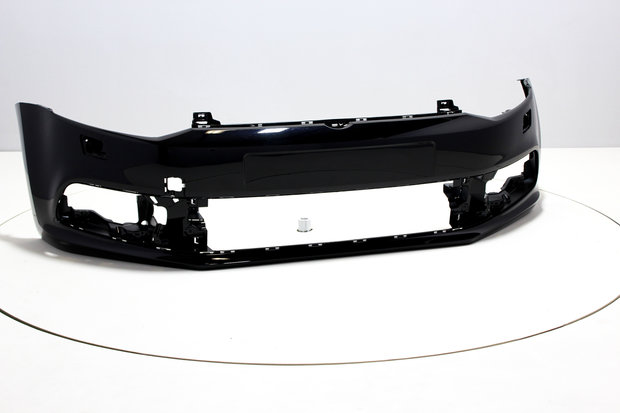 Front Bumper with headlamp washers Volkswagen Polo 6C BRILJANTSCHWARZ (L041)