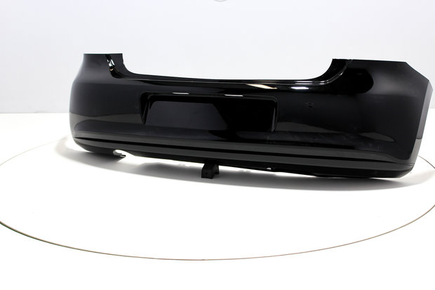 Rear Bumper +Exhaust hole Volkswagen Polo 6R DEEPBLACK (LC9X)