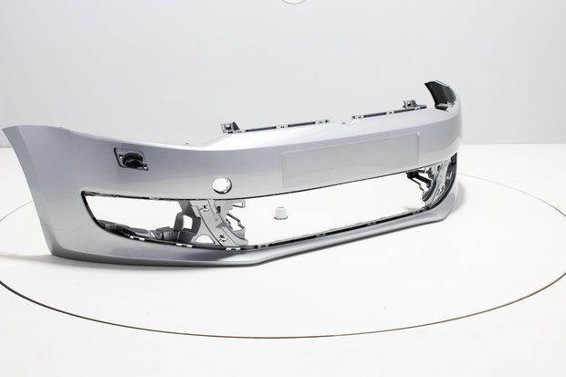 Front Bumper with headlamp washers Volkswagen Polo 6R REFLEXSILVER (LA7W)