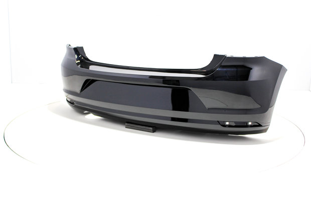 Rear Bumper +Exhaust hole Volkswagen Polo 6C DEEPBLACK (LC9X)